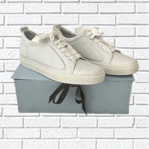 Lanvin |  White Lambskin Leather Sneakers